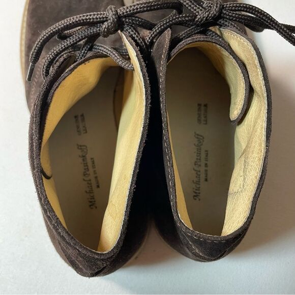 Michael Pasinkoff chocolate suede chukka boots size 40 - Picture 2 of 8